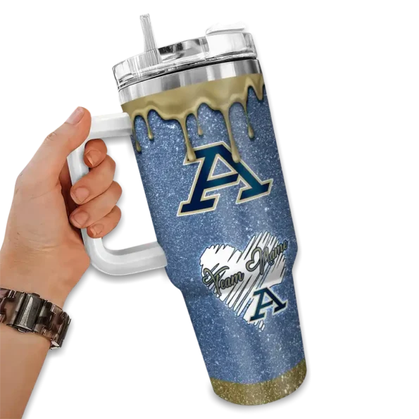 customized akron zips heart helmet motif blue curved tumbler fashion forward.webp