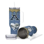 customized akron zips heart helmet motif blue curved tumbler best selling.webp