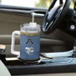 customized akron zips heart helmet motif blue curved tumbler best selling.webp