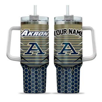 customized akron zips hex texture blue curved tumbler best selling.webp