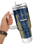 customized akron zips hexagon armor blue curved tumbler best selling.webp