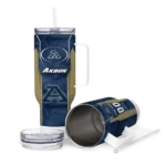 customized akron zips hexagon armor blue curved tumbler best selling.webp