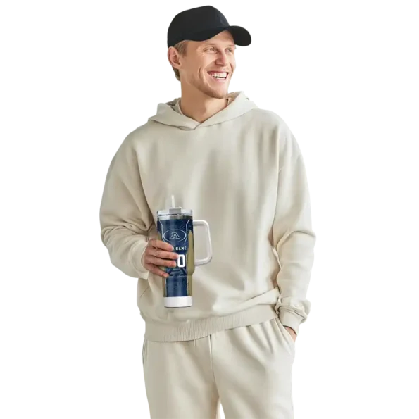 customized akron zips hexagon armor blue curved tumbler top rated.webp