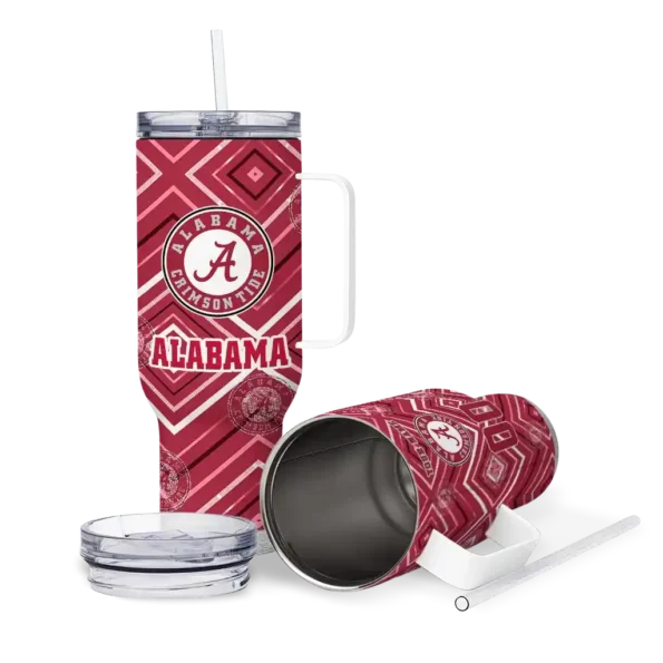 customized alabama crimson tide bold diamonds crimson curved tumbler high quality.webp