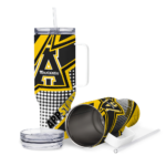 customized appalachian state mountaineers arrow burst black curved tumbler best selling.webp
