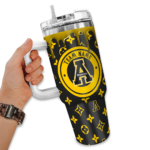 customized appalachian state mountaineers bullseye drips black curved tumbler best selling.webp