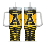 customized appalachian state mountaineers chevron layers black curved tumbler best selling.webp