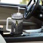 customized appalachian state mountaineers leopard zipper black curved tumbler best selling.webp