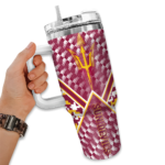 customized arizona state sun devils chevron angle maroon curved tumbler best selling.webp