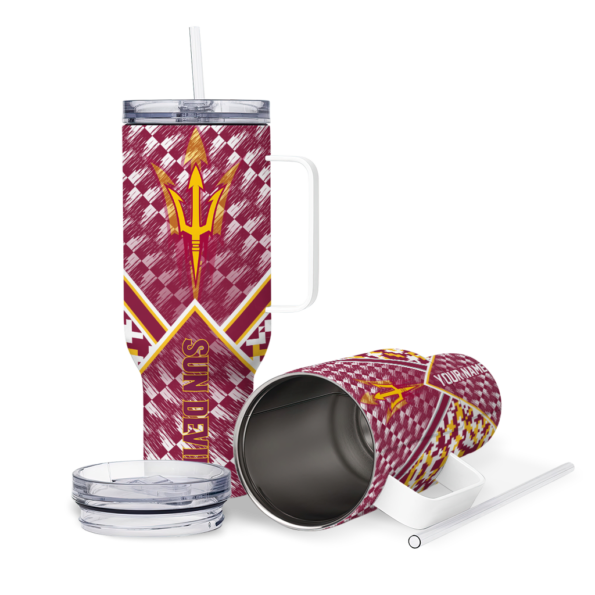 customized arizona state sun devils chevron angle maroon curved tumbler high quality.webp
