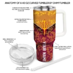 customized arizona state sun devils chevron stripe maroon curved tumbler best selling.webp