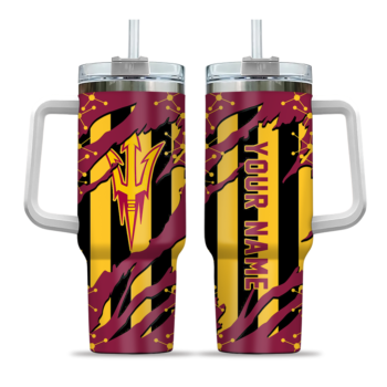 customized arizona state sun devils claw cut maroon black curved tumbler best selling.webp