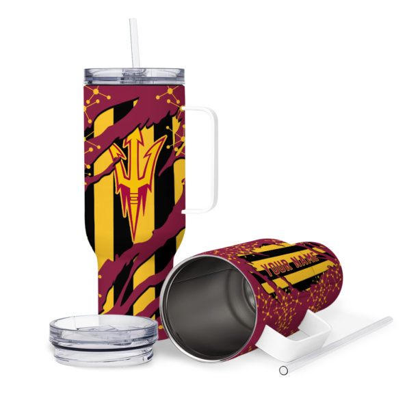 customized arizona state sun devils claw cut maroon black curved tumbler high quality.webp