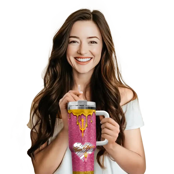 customized arizona state sun devils heart helmet motif maroon curved tumbler premium grade.webp