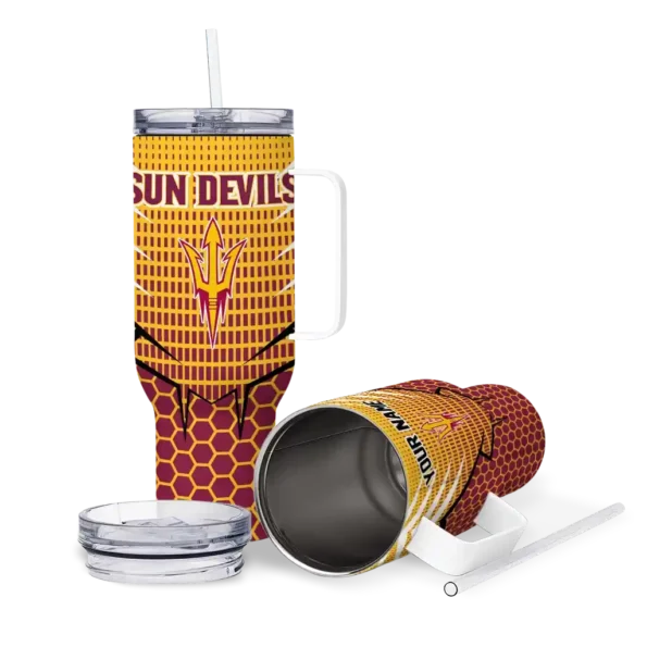 customized arizona state sun devils hex texture maroon curved tumbler high quality.webp