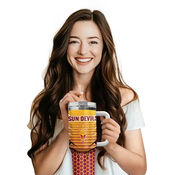 customized arizona state sun devils hex texture maroon curved tumbler premium grade.webp