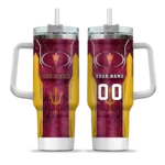 customized arizona state sun devils hexagon armor maroon curved tumbler best selling.webp