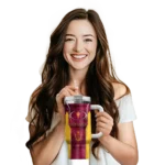 customized arizona state sun devils hexagon armor maroon curved tumbler best selling.webp