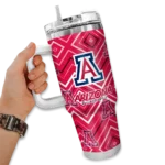 customized arizona wildcats bold diamonds red curved tumbler best selling.webp