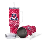 customized arizona wildcats bold diamonds red curved tumbler best selling.webp