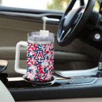customized arizona wildcats camo mashup red white curved tumbler best selling.webp