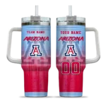 customized arizona wildcats gradient dots red curved tumbler best selling.webp