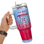 customized arizona wildcats gradient dots red curved tumbler best selling.webp