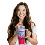 customized arizona wildcats gradient dots red curved tumbler best selling.webp