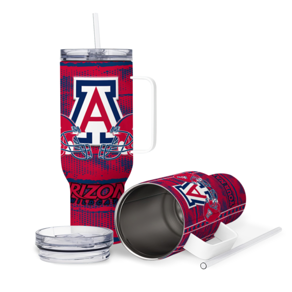 customized arizona wildcats honey streaks red curved tumbler high quality.webp