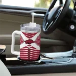 customized arkansas razorbacks chevron layers red curved tumbler best selling.webp