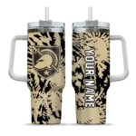customized army black knights burst swirl gold curved tumbler best selling.webp