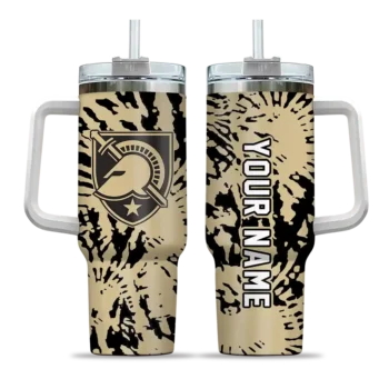 customized army black knights burst swirl gold curved tumbler best selling.webp