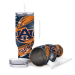 customized auburn tigers abstract paths navy blue curved tumbler best selling.webp