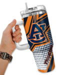 customized auburn tigers arrow burst navy blue curved tumbler best selling.webp