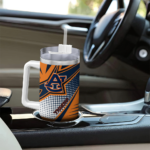 customized auburn tigers arrow burst navy blue curved tumbler best selling.webp