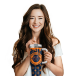 customized auburn tigers bullseye drips navy blue curved tumbler best selling.webp