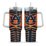 customized auburn tigers chevron layers navy blue curved tumbler best selling.webp