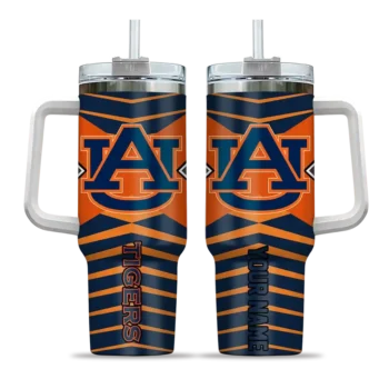customized auburn tigers chevron layers navy blue curved tumbler best selling.webp