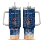 customized auburn tigers geometric prism navy blue curved tumbler best selling.webp