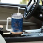 customized auburn tigers geometric prism navy blue curved tumbler best selling.webp