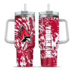 customized ball state cardinals burst swirl red curved tumbler best selling.webp