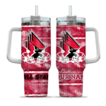 customized ball state cardinals honey streaks red curved tumbler best selling.webp