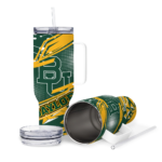 customized baylor bears abstract paths green curved tumbler best selling.webp