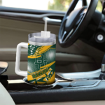 customized baylor bears abstract paths green curved tumbler best selling.webp