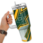 customized baylor bears arrow burst green curved tumbler best selling.webp