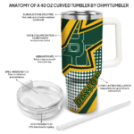 customized baylor bears arrow burst green curved tumbler best selling.webp