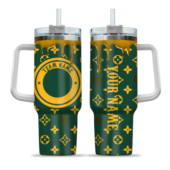 customized baylor bears bullseye drips green curved tumbler best selling.webp