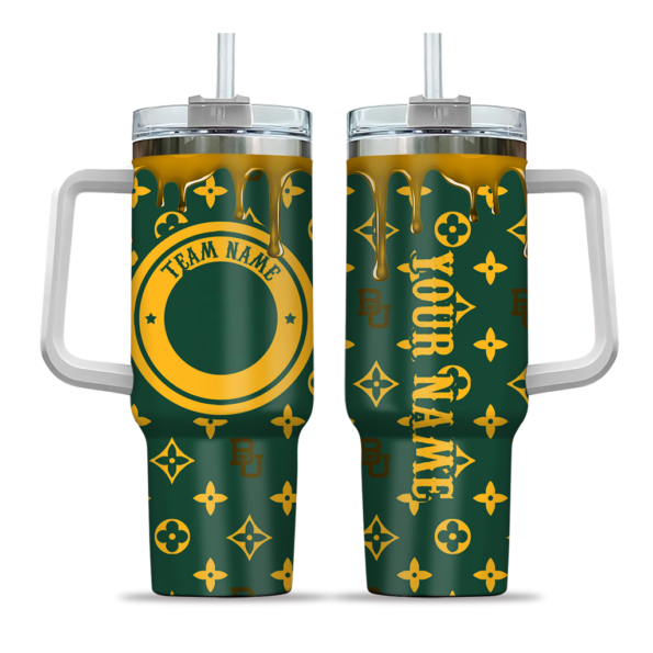 customized baylor bears bullseye drips green curved tumbler best selling.webp