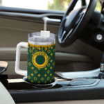 customized baylor bears bullseye drips green curved tumbler best selling.webp