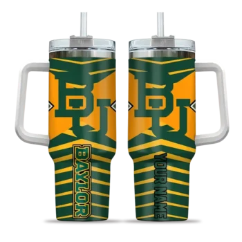 customized baylor bears chevron layers green curved tumbler best selling.webp